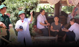 Thầy thuốc nơi tâm lũ Nghệ An: Nhà trôi sạch, mất tất cả nhưng quyết không bỏ bà con