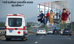 Chuyện về những CSGT mở đường trong cuộc đua 'hồi sinh sự sống'