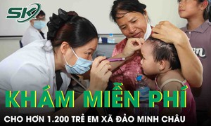 Hơn 1.200 trẻ em tại xã đảo duy nhất của Hà Nội được khám bệnh miễn phí