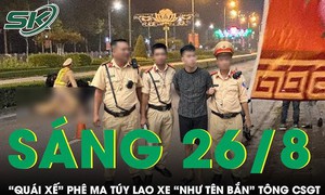 'Quái xế' phê ma túy lao xe như tên bắn tông thẳng CSGT nhằm thông chốt ở Thái Nguyên