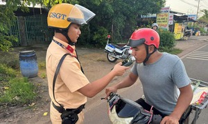Xử lý nhiều trường hợp vi phạm nồng độ cồn, có lái xe vượt 5 lần mức kịch khung