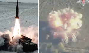 Video bệ phóng tên lửa Neptune Ukraine trúng đòn tập kích Iskander của Nga