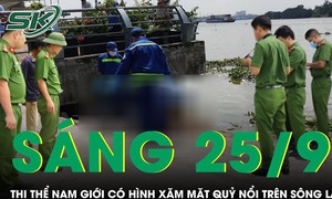 Điều tra vụ thi thể nam giới có hình xăm mặt quỷ nổi trên sông Lam, hiện trường ớn lạnh