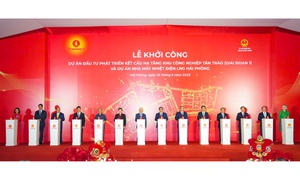 Thủ tướng dự lễ khởi công 2 dự án trọng điểm ở Hải Phòng