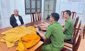 Thủ đoạn ít ai ngờ của gã đàn ông cạo trọc đầu, giả làm sư thầy