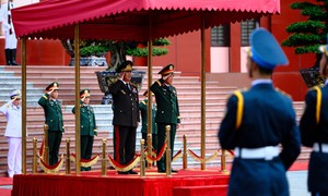 Đại tướng Phan Văn Giang chủ trì lễ đón Bộ trưởng Bộ Quốc phòng Azerbaijan