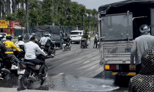 Xử phạt tài xế vụ dầu Diesel tràn đường, nhiều xe máy trượt ngã