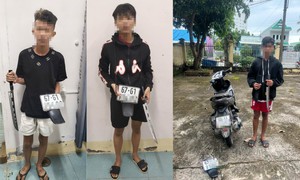 'Chặt biển số xe’ rồi khoe trên TikTok, 3 thanh niên bị bắt
