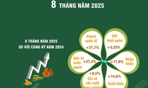 8 tháng năm 2025: Kinh tế có nhiều tín hiệu tích cực