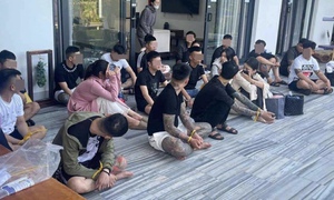 22 nam, nữ thanh niên thuê villa sử dụng ma túy tập thể