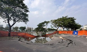 TP Hồ Chí Minh chỉ đạo khắc phục sự cố sụt lún bờ kè kênh Tàu Hủ trước Tết