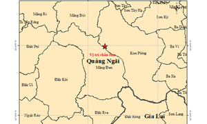 Động đất 3.5 độ ở Quảng Ngãi