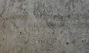 Lộ bức họa nghi bản đồ cổ sau lớp sơn tại di tích Khâm Thiên Giám