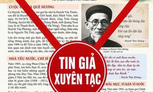 Công an cảnh báo tờ rơi giả mạo, xuyên tạc thông tin về cụ Huỳnh Thúc Kháng