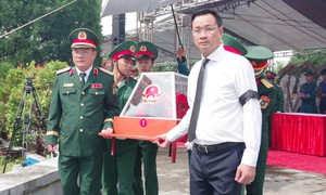 Truy điệu, an táng 14 hài cốt liệt sĩ tại Hội An