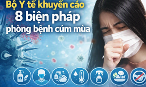 Cúm mùa gây biến chứng nặng, Bộ Y tế khuyến cáo 8 biện pháp phòng bệnh