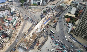 Hai cầu vượt Vành đai 1 tăng tốc thi công, hướng tới hoàn thành cuối năm 2026