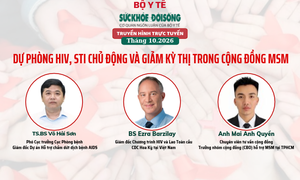 Truyền hình trực tuyến: 'DỰ PHÒNG HIV, STI VÀ GIẢM KỲ THỊ TRONG CỘNG ĐỒNG MSM'