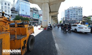 Đoạn đường Cầu Giấy bỏ giải phân cách, sắp thông xe Vành đai 2,5