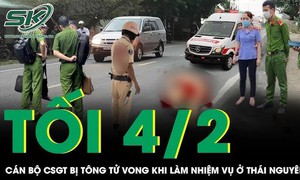 Cán bộ CSGT bị xe tông tử vong khi làm nhiệm vụ ở Thái Nguyên, camera ghi lại cảnh đau lòng