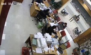 Video vụ cướp ngân hàng tại Lào Cai