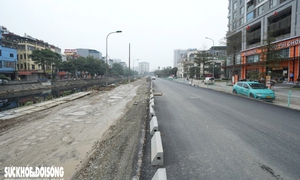 Diện mạo mới tuyến đường nhiều năm lầy lội ở nội đô Hà Nội