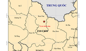 Xảy ra động đất 2.5 độ ở Lai Châu
