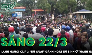 Lạnh người clip 3 'nữ quái' vây đánh nữ sinh đến ngất xỉu rồi thản nhiên vạch mắt kiểm tra