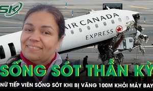 Nữ tiếp viên sống sót thần kỳ sau khi bị văng 100m trong vụ máy bay Air Canada va chạm với xe cứu hỏa