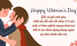 Lời chúc ngày Quốc tế Phụ nữ 8/3 tặng người yêu ngọt ngào