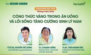 Truyền hình trực tuyến: Công thức vàng trong ăn uống và lối sống tăng cường sinh lý nam