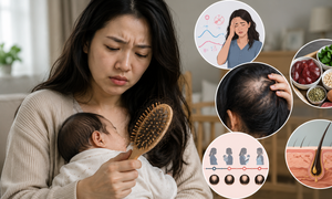 Rụng tóc sau sinh kéo dài: Khi nào không còn bình thường?