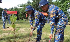 Lữ đoàn 146 tổ chức ‘Tết trồng cây đời đời nhớ ơn Bác Hồ’
