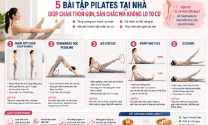 5 bài tập Pilates tại nhà giúp chân săn chắc mà không lo to cơ