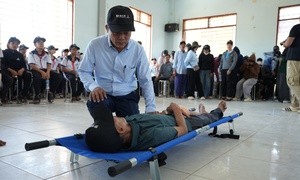 Gần 600 người tham gia tập huấn, diễn tập ứng phó thiên tai tại Gia Lai