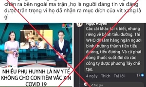 Đăng tin sai sự thật 'nhân viên y tế không cho con tiêm vắc-xin COVID 19' để bán hàng