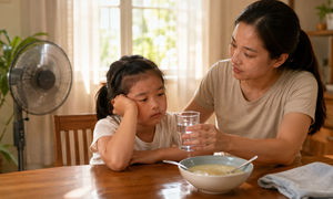 5 dấu hiệu trẻ biếng ăn mùa nóng