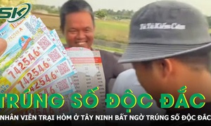 Nhân viên trại hòm ở Tây Ninh bất ngờ trúng 5 vé độc đắc