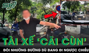 Tài xế gây tranh cãi khi 'cãi cùn', đòi nhường đường dù đang đi ngược chiều