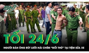 Tối 24/6: Người đàn ông rút lưỡi hái chém 'đối thủ' sau màn cự cãi tại tiệm sửa xe