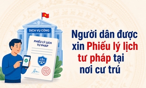 Người dân có thể xin Phiếu lý lịch tư pháp tại nơi cư trú