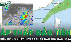 Biển Đông xuất hiện áp thấp nhiệt đới đầu tiên của năm 2026, có ảnh hưởng tới nước ta?