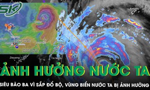Bão Ba Vì tăng tốc áp sát đất liền, gây mưa lớn tới 1.000 mm, vùng biển nước ta bị ảnh hưởng