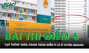 Vụ điểm Toán bất thường ở Tuyên Quang: Một bài thi 6 điểm ‘lọt thỏm’ giữa hàng trăm điểm 9-10