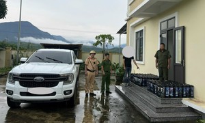 Phát hiện xe vận chuyển 148 bình nghi chứa 'khí cười'