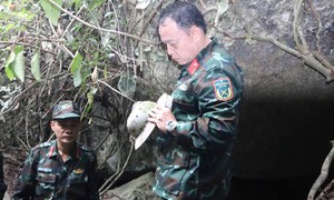 Tìm thấy thêm một hài cốt liệt sĩ cùng nhiều di vật tại hang Đá Sập