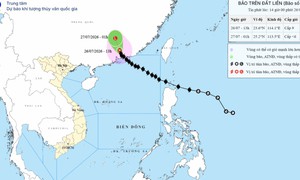 Bão số 2 sẽ suy yếu thành áp thấp nhiệt đới vào đêm nay, miền Bắc lại mưa dông từ 28/7