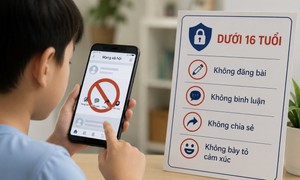 Người dưới 16 tuổi có thể bị cấm đăng bài, bình luận trên mạng xã hội