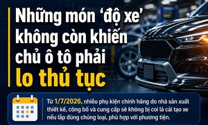 Từ 1/7 ô tô 'độ' phụ kiện chính hãng không còn bị coi là cải tạo xe