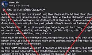 Thông tin 'xe công vụ truy đuổi người vi phạm khiến 1 chiến sĩ tử vong' là bịa đặt